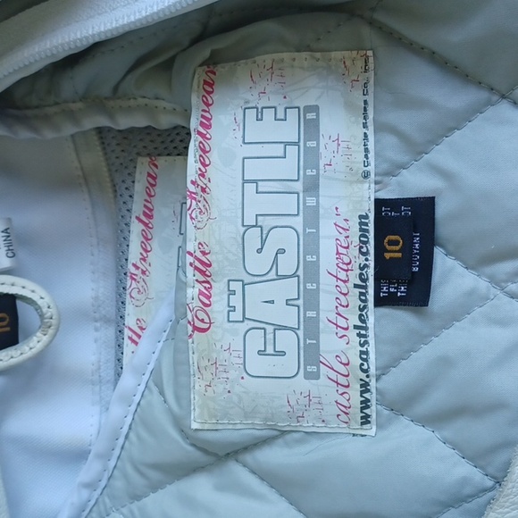 Castle Street Wear motorcycle jacket women's 10, padded elbows, zip lining - Picture 11 of 12